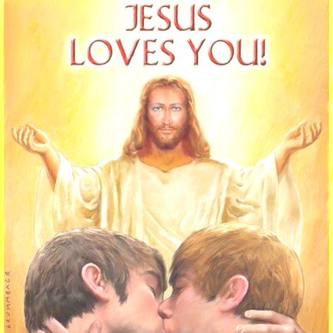 :) Gay Jesus, David And Jonathan, Gay Marriage, Jesus Loves You, Gay Love, Man In Love, Jesus Quotes, Jesus Loves, Gods Love