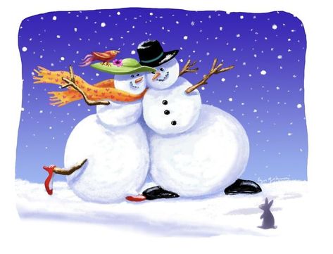 Snowman, snowwoman dancing! Snowman Dance, Singing Snowman, Couple Dancing Snowman, Couple Dance In Snow, Snowman Swinging On Lights, Dancer Poster, Snow Couple, Ball Dance, Snowflakes Falling