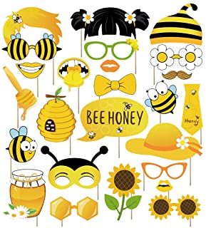 Bee Photo Booth, Spelling Bee Decorations, Selfie Props, Bees And Honey, Gender Reveal Baby Shower Themes, Bee Themed Classroom, Bee Theme Party, Baby Shower Photo Booth, Birthday Photo Booths