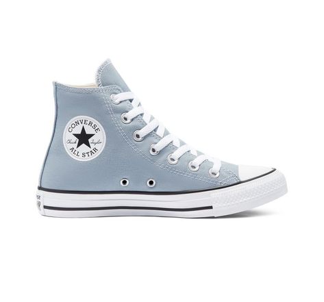 Baby Blue Converse, Blue Converse Shoes, Color Converse, Shoe Converse, High Top Shoe, Dr Shoes, Blue Converse, Hype Shoes, Aesthetic Shoes