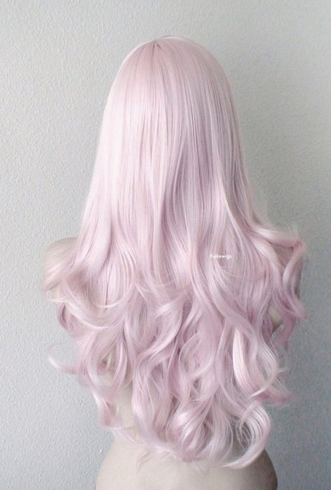 Curly Hair Side Bangs, Hair Side Bangs, Pink Wig, Side Bangs, Dream Hair, Pretty Hair, Cute Hair, Hair Dye, Hair Color Ideas