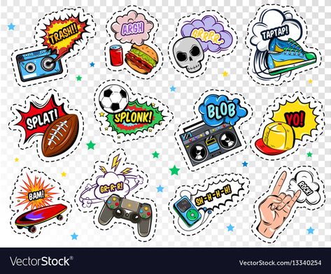 Cool Wallpapers For Laptop, Sport Food, Boys Sticker, Stickers Set, Cartoon Stickers, Design Display, Laptop Wallpaper, Board Ideas, Display Ideas