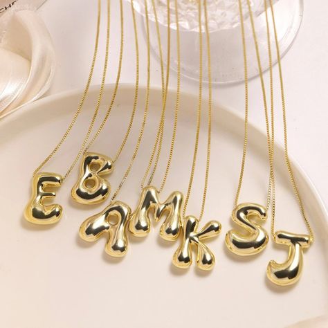 Elevate your everyday style with our stunning Golden Stainless Steel Initial Necklace! ✨ This personalized piece is the perfect way to add a touch of elegance to any outfit. Get It Now 👇 https://glowonlinestore.com/products/golden-stainless-steel-initial-necklace-for-women-girls-chunky-bubble-letter-jewelry . . #stainless steel necklace, #initial necklace, #personalized necklace, #gold necklace, #necklace, #jewelry, #fashion, #accessories, #gift, #personalized gift, #custom jewelry, #minimali... Bubble Letter, Letter Jewelry, Letter Pendant Necklace, Initial Necklace Gold, Monogram Necklace, Waterproof Jewelry, Letter Pendants, Unisex Jewelry, Chunky Necklace