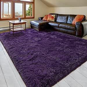 Purple Shag Rug, Purple Living Room, Purple Carpet, Carpets For Kids, Children Room Boy, Shaggy Rugs, Teen Decor, Area Rug For Living Room, Rug For Bedroom