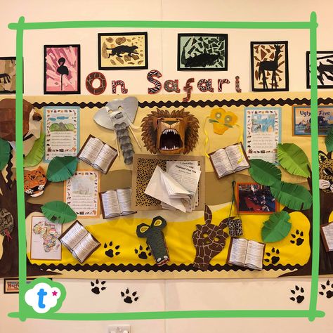 Safari Classroom, Safari Art, Eyfs Activities, 3d Animals, Nature School, Classroom Display, Teaching Teachers, On Safari, Work Activities