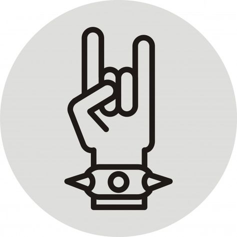 Rock N Roll Hand Sign, Hand Outline, Rock Sign, Stencil Outline, Hand Symbols, Rock Hand, Hand Sign, Tattoo Stencil Outline, Skull Hand