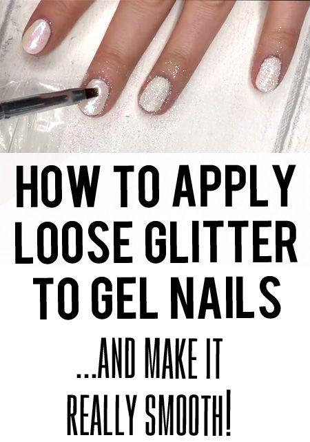 How to apply glitter to gel nails | xameliax | Beauty Glitter On Nails, Easy Gel Nail Art, Glitter Nails Diy, Gel Nail Tutorial, Ideas For Short Nails, Pretty Fingers, Gel Manicure At Home, Gel Nails At Home, Nail Designs Tutorial