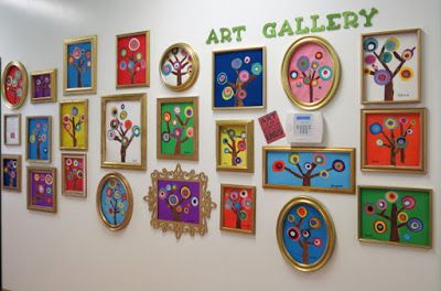 Classroom Work Display Ideas, Kandinsky Tree, Kandinsky Paintings, معرض فني, Tree Display, Art Classroom Decor, Curious Kids, Chandler Az, Kids Artwork