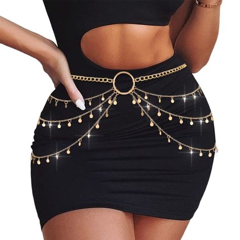 PRICES MAY VARY. Multilayer waist jewelry is made of high quality peal and chain,which is not easy to break and comfortable to wear. Gold belt chain with extended chain,which is suitable for most women and girls.You can free to adjust the length so that it can show off your perfect figure. Sequin bikini belly chain accessory can be matched with your any clothing.It can highlight your perfect and body,make you looks more confident and charming in the crowd. Fashion waist chain can be matched with Bra Chain Body Jewelry Outfit, Women Gold Chain, Mt Olympus, Waist Accessories, Waist Chain Belt, Waist Jewelry, Belt Chain, Chain Dress, Gold Belt