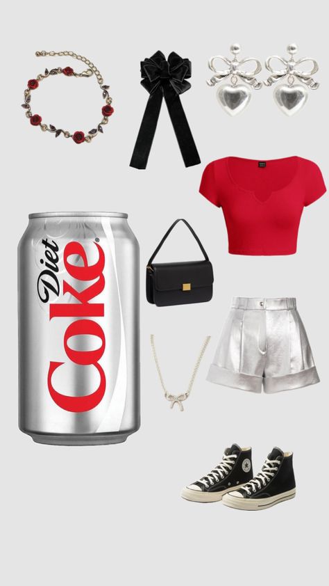 Diet Coke fit for @evystone15 Diet Coke Costume Diy, Diet Coke Halloween Costumes, Diet Coke Costume, Coke Costume, Diet Coke Can, Diet Pepsi, Fall Bags, Halloween Costume Outfits, Diet Coke