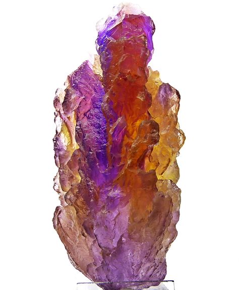 Rare and unusual variety of quartz - ametrine from Anahi mine, Santa Cruz, Bolivia Minerals Crystals Rocks, Pretty Rocks, Beautiful Rocks, Mineral Stone, Minerals And Gemstones, Rocks And Gems, Precious Gems, Gems And Minerals, Crystal Gems