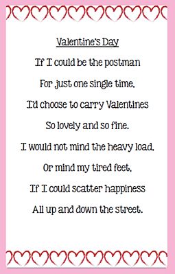 Valentines Day Poems For Him, Short Valentines Day Poems, Short Valentine Poems, Funny Valentines Day Poems, Poems For Her, Valentines Poems, Valentines Day Poems, Poems For Kids, Valentine Days