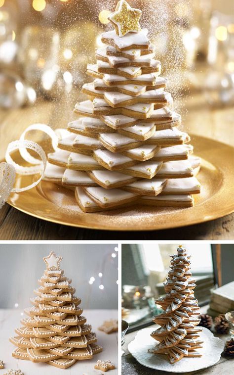 Let's DIY Your Christmas Tree Together!!! Christmas Tree Cookie Tower, Cookie Tree Christmas, Biscuit Christmas Tree, Christmas Cookie Tree, Cookie Christmas Tree, Cookie Tree, Christmas Bakes, Cookies To Make, Gingerbread Christmas Tree