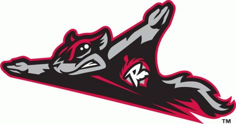 richmond flying squirrels (AA):  eastern league; san francisco giants Best Team Names, Flying Squirrels, Baseball Teams Logo, Sport Logo Design, Baseball Teams, Flying Squirrel, Minor League Baseball, Basketball Legends, Baseball Team