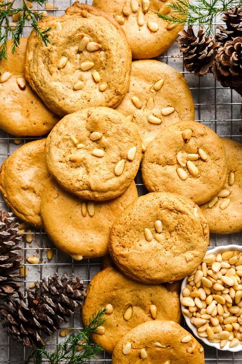 The Best Pine Nut Cookies (With Pine Nut Butter!) - The All Natural Vegan Pine Nut Cookies, Nut Cookies, Pine Nut, Pine Nuts, Nut Butter, Plant Based Recipes, Whole Food Recipes, All Natural, Nuts