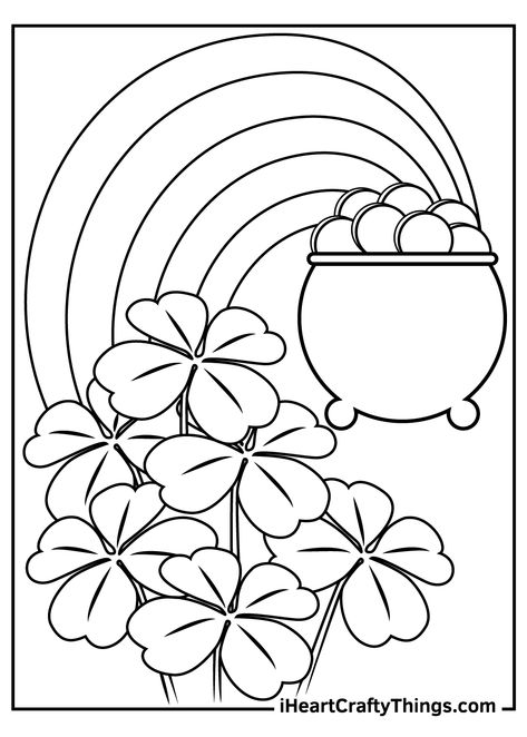 Shamrock Coloring Pages, Spring Doodles, Shamrock Printable, Shadows Art, Colouring Sheets For Adults, Create Your Character, Patchwork Blocks, Play Activity, Valentine Coloring Pages