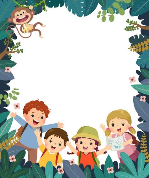 Happy Kids Day, Happy Childrens Day Poster, Childrens Day Illustration, Background For Kids, Children's Day Poster, Children Day, School Frame, Vector Frame, Paper Background Design