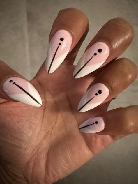 Symmetrical pattern White Nail Design, Black White Nails, Symmetrical Pattern, White Nail Designs, White Nail, White Nails, Nail Design, Nail Designs, Black White