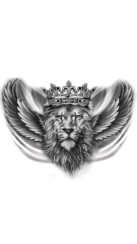 Lion Chest Tattoo Men Ideas Full, Lion On Chest Tattoo, Lion Wings Tattoo, Lion Chest Tattoo Men Design, Lion Tatoos Men Art Designs, Lion Chest Tattoo Men, Lion Tattoo Chest, Lion Neck Tattoo, Chest Tattoo Wings