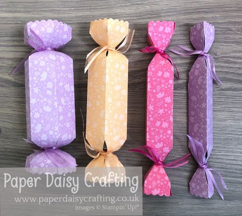 Cracker and Treat Box Dies - handmade Christmas crackers Stampin Up table favours Cracker And Treat Box Dies, Su Cracker And Treat Box Dies, Cracker Treat Boxes, Stampin Up Cracker & Treat Box Dies, Stampin Up Cracker And Treat Box Dies, Stampin Up Treat Holders, Paper Crackers, Table Favours, 3d Crafts