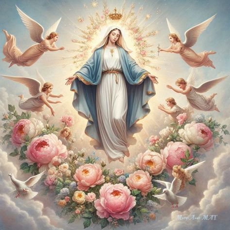 Mama Mary Images, Mother Mary Wallpaper, Our Lady Of Immaculate Conception, Virgin Mary Picture, Mother Mary Pictures, Birds Photography Nature, Catholic Wallpaper, Virgin Mary Art, Mother Mary Images