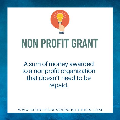 Getting a grant for your nonprofit will not only give you funds but also gain visibility and credibility for your organization. Based on Society for Nonprofits, once you receive one grant, you are more likely to receive others. #bedrockbusinessbuilders #nonprofits #grants Grant Format Proof, Grant Proof, Start A Non Profit, Nonprofit Startup, Money Counter, Grant Money, Government Grants, Nonprofit Organization, Photo To Video