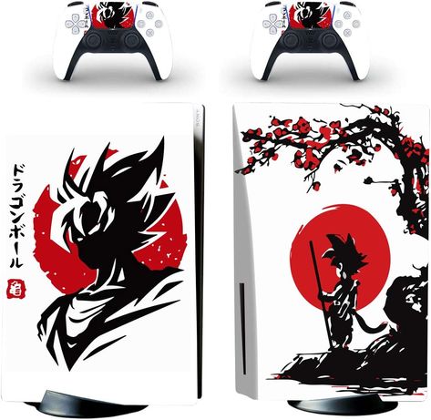 These are vinyl skins sticker only for PS5 console and PS5 controller, not including actual playstation 5 console or PS5 accessories. A good decal skin not only helps to protect your ps5 console playstation 5 and playstation 5 controller from dust and scratches, but also keeps your video game console in good look. PS5 console cover decal easy to install and remove, no scratch will be left when decal has been removed. Ps5 Accessories, Ps5 Skin, Ps5 Console, Red Cherry Blossom, Xbox Accessories, Ps5 Controller, Goku Vegeta, Goku And Vegeta, Retro Chair