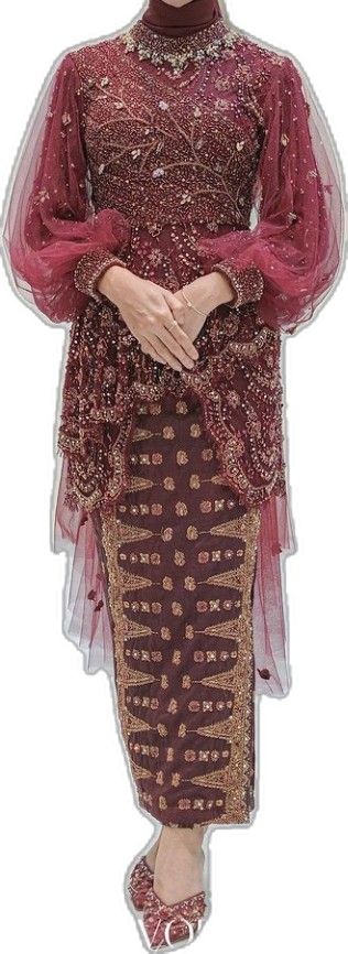 Outfit Ideas Muslim, Kebaya Bridesmaid, Kebaya Lamaran, Model Dress Kebaya, Kebaya Muslim, Ootd Dress, Fashion Muslim, Engagement Outfits, Batik Dress