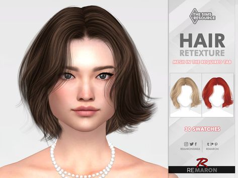 Sims 4 Hairstyles, Elegant Short Hair, 4 Hairstyles, Sims 2 Hair, Sims 4 Tsr, Mod Hair, Pelo Sims, The Sims 4 Packs, Sims 4 Game Mods