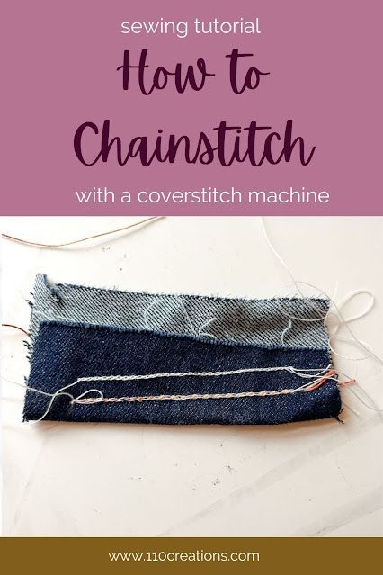 How to Chainstitch with a Coverstich Sewing Machine Coverstitch Machine, Home Sewing, Chain Stitch, Sewing Techniques, Sewing Tutorials, Sewing Machine, How To Find Out, Ready To Wear, Two By Two