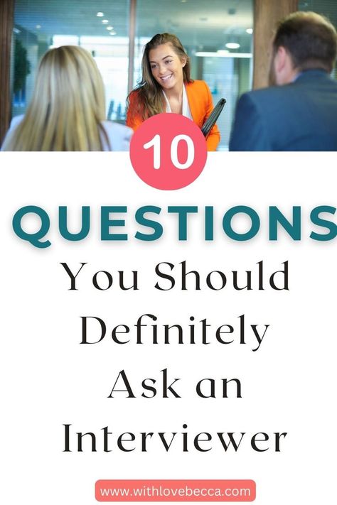 Need questions to ask at the end of an interview? Try these 10 questions from a career coach. Questions To Ask During Your Job Interview, Good Questions To Ask In An Interview, Questions To Ask In Job Interview, After Interview Questions, Questions To Ask Your Interviewer, Job Interview Questions To Ask Employer, End Of Interview Questions, Questions To Ask At The End Of Interview, Questions To Ask At A Job Interview