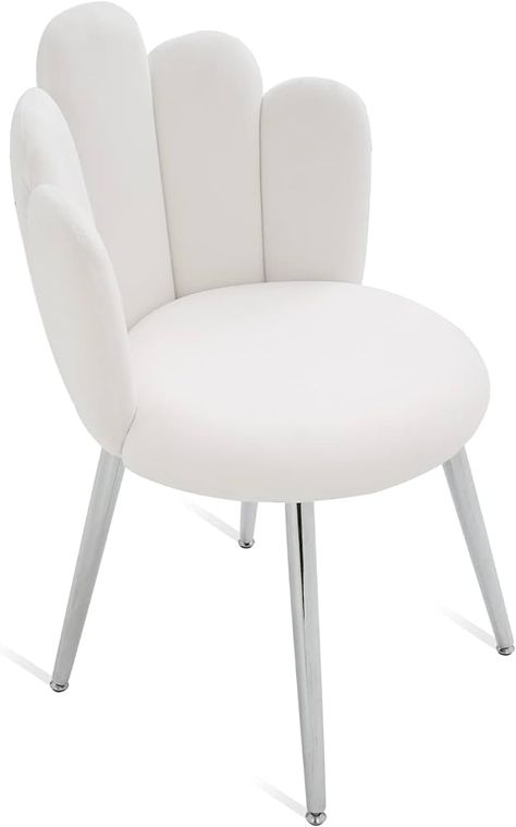 Amazon.com: BOWTHY Vanity Chair for Makeup Room - Midcentury Modern Accent Velvet Chair with Back Support, Gold Legs for Living Room Bedroom, (Pink) : Home & Kitchen White Chair Bedroom, Vanity Chairs With Backs, Pink Vanity Chair, White Vanity Chair, Pink Vanity, Bedroom Pink, Makeup Chair, Chair For Living Room, Vanity Room