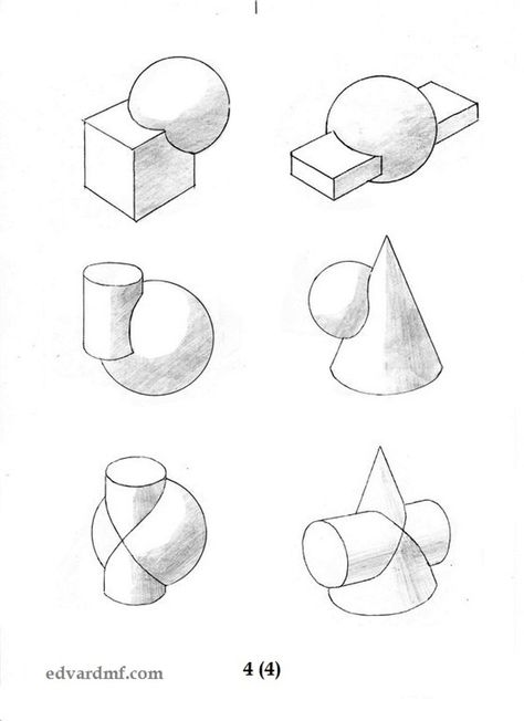 Interpenetration Art, 3d Geometric Shapes Drawing, Proportion Art Design, 3d Shapes Drawing, Practice Drawing Shapes, Geometric Shapes Drawing, Structural Drawing, Perspective Drawing Architecture, Perspective Drawing Lessons