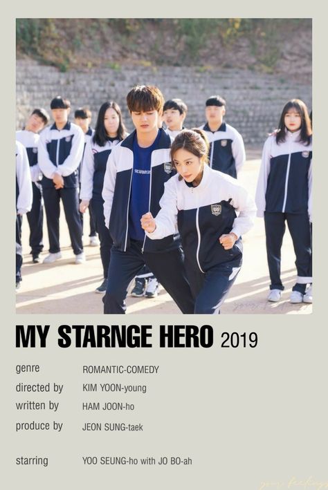 Funny Films To Watch, My Strange Hero, Best Teen Movies, Movies To Watch Teenagers, New Korean Drama, Korean Drama Series, Film Posters Minimalist, Drama Tv Series, Korean Drama Tv