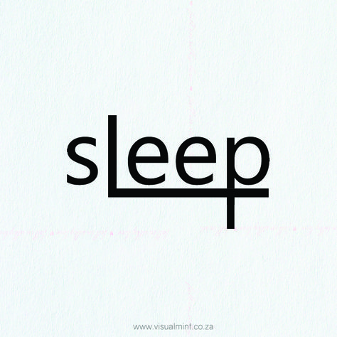 Month of Typography: Day 1 | Sleep Sleep Typography, Business Identity, Cant Sleep, Letterhead, Word Art, Typography Design, Sleep, Typography, Graphic Design