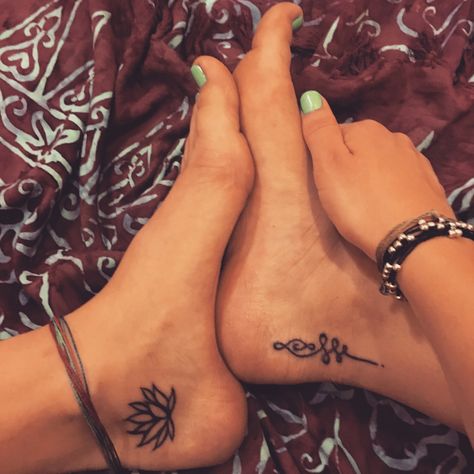 Lotus & Unalome Tattoo Like the Lotus we have the ability to rise above all obstacles & suffering, and the Unalome is the path we take from chaos to the peace of Nirvana Mandala Foot Tattoo, Small Foot Tattoos, Unalome Tattoo, Tattoo Trend, Foot Tattoos For Women, Tattoo Henna, Lotus Tattoo, Foot Tattoo, Foot Tattoos