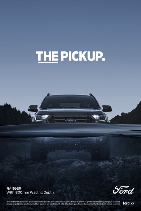 Ford Ranger / The Pick Up Campaign on Behance Car Advertising Design Ad Campaigns, Car Creative Poster, Automotive Graphic Design, Toyota Advertising, Car Advertising Design Creative, Car Ads Design, Car Creative Ads, Automotive Ads, Auto Ford