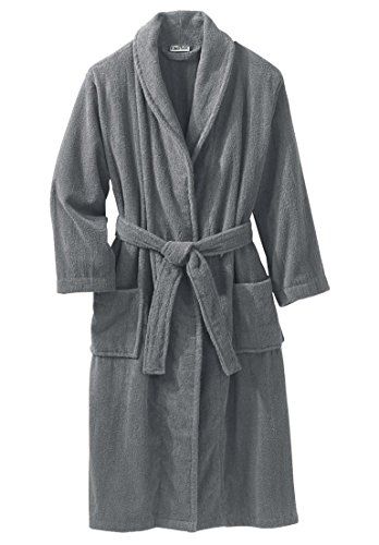 Kingsize Mens Big  Tall Terry Bathrobe With Pockets Steel Tall4Xl5X >>> Continue to the product at the image link. Robes Men, Terry Cloth Bathrobe, Terry Robe, Towel Dress, Men's Robes, One Piece Clothing, Daily Paper, One Piece Pajamas, Big And Tall Outfits