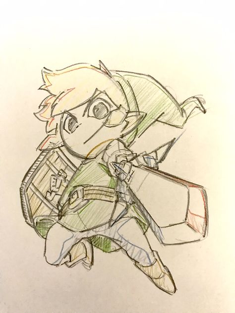 How To Draw Link From Zelda, Legend Of Zelda Art Simple, Legend Of Zelda Sketch, Link Zelda Drawing, Legend Of Zelda Drawings, Link To The Past Art, Zelda Sketch, Link Sketch, Link Drawing