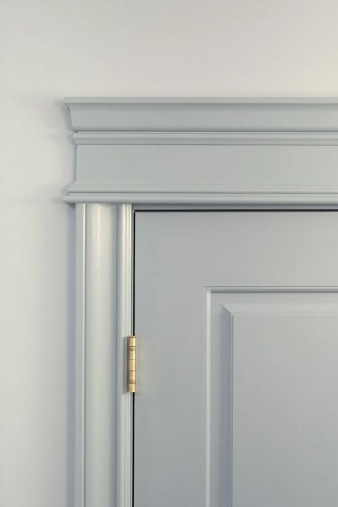 How to Select Millwork Profiles + The Trim I Chose - Room for Tuesday Trim For Doorways, Trim Profiles Interior Design, Door And Window Moulding Ideas, Shaker Trim Moldings, Double Trim Molding, Types Of Trim Moldings, Colonial Door Trim Interior, Front Door Header Trim, Custom Door Molding