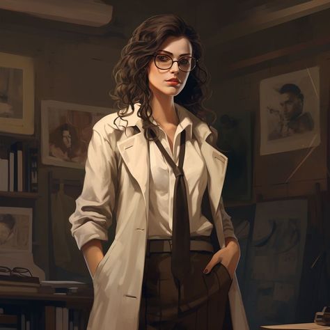 #zicxa-photos #zicxa #images #background #wallpaper #freepik #shutterstock #VN Female Doctor Character Art, Call Of Cthulhu Female Character, Female Agent Character Design, 1940s Character Art, Modern Day Dnd Characters, Female Professor Character Design, Fallout Female Character Art, 20s Character Design, Mad Scientist Woman