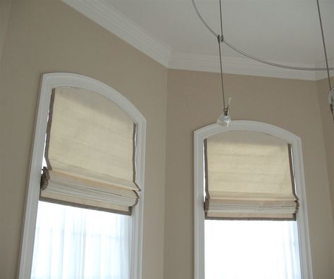 Roman Shades Weren’t Built In A Day – What Until You See! Lavender Curtains, Mosaic Shower Tile, Kitchen Colour Combination, Interior Design News, Gorgeous Bathroom, Roman Shade, Wood Blinds, Custom Window Treatments, Window Styles