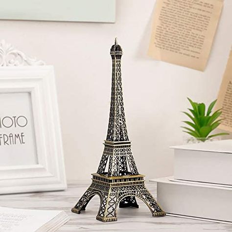 32cm Creative Metal Paris Eiffel Tower Model Figurine Travel Souvenirs Home Decoration Photo Prop Crafts : Amazon.co.uk: Home & Kitchen Eiffel Tower Model, Eiffel Tower Decorations, Tower Models, Paris Tower, Paris Eiffel Tower, New Year Decor, Metal Buildings, Metal Crafts, Bronze Sculpture