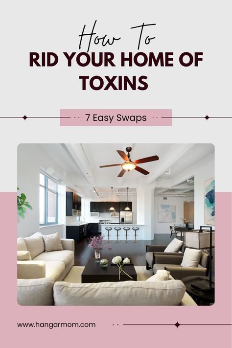 Getting rid of toxins in the home is essential to healthy living. Read about easy swaps you can make to detox your home and keep your family safe. Detoxing Your Home, Toxins In Your Home, Toxic Free Home, All Natural Cleaning Products, All Natural Cleaning, Lung Detox, Easy Swaps, All Natural Home, Detox Your Home