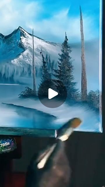 Bob Ross Paintings, Bob Ross, December 13, Landscape Artist, 1k Views, Learn To Paint, Art Teacher, Landscape Art, Landscape Paintings