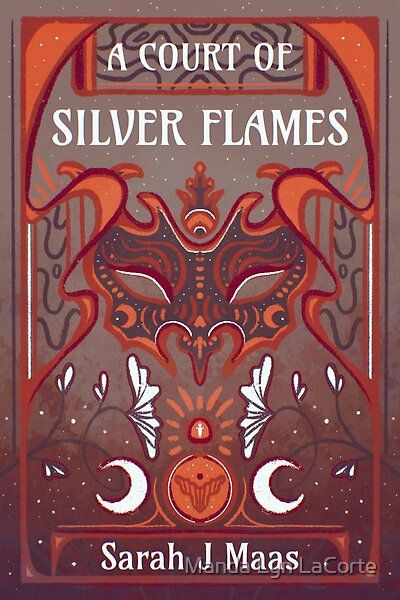 Alternative Book Covers, Acomaf Book Cover, A Court Of Silver Flames Wallpaper, Acotar Cover Art, Court Of Silver Flames Aesthetic, Acotar Book Cover Art, Acotar Book Cover Aesthetic, Book Rebinding Cover, A Court Of Silver Flames Book