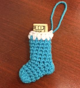 strings attached Mini Crochet Stocking Pattern Free, Crochet Mini Christmas Stocking, Crochet Candy Cane Pattern Free, Mini Stocking Crochet Pattern, Small Crochet Stocking, Mini Crochet Stocking, Crochet Christmas Stockings Free Pattern, Crochet Mini Stocking, Easy Things To Crochet