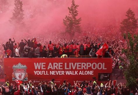 Liverpool parade Sunday 29 May 2022 Bday Collage, Liverpool Fc Team, Liverpool You'll Never Walk Alone, Football Camp, Girl Shadow, Liverpool Players, Fc Liverpool, Football Is Life, You'll Never Walk Alone