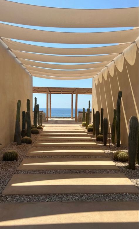 Concrete Pergola, Beach Entrance Design, Beach Hotel Design, Beach Club Entrance, Beach Club Design, Beach Club Aesthetic, Beach Restaurant Design Architecture, Beach Club Architecture, Tulum Beach Club Design