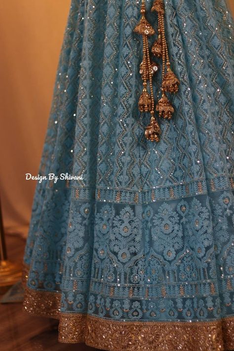 Handmade Lucknowi Chikankari Lehenga With Blouse Bridal - Etsy Lucknowi Chikankari Lehenga, Lucknowi Lehenga, Lehenga Blue, Lehenga With Blouse, Chikankari Lehenga, Engagement Lehenga, Unique Bridesmaid Dresses, Bridesmaid Lehenga, Anarkali Lehenga